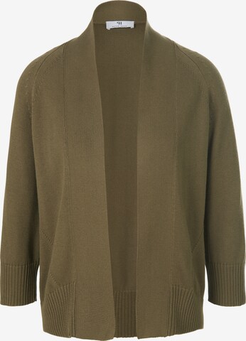 Peter Hahn Knit Cardigan in Green: front