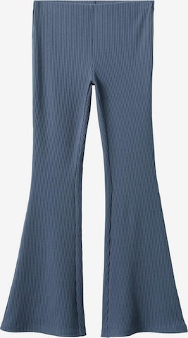 MANGO Flared Pants 'Mirta' in Blue: front