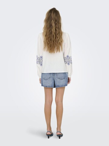 ONLY Bluse 'ONLDeline' i hvid
