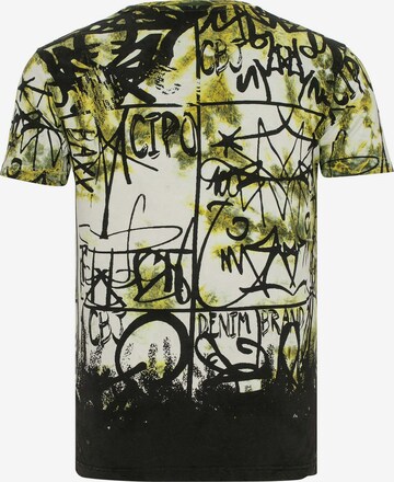 CIPO & BAXX Shirt 'Grafitti' in Grün