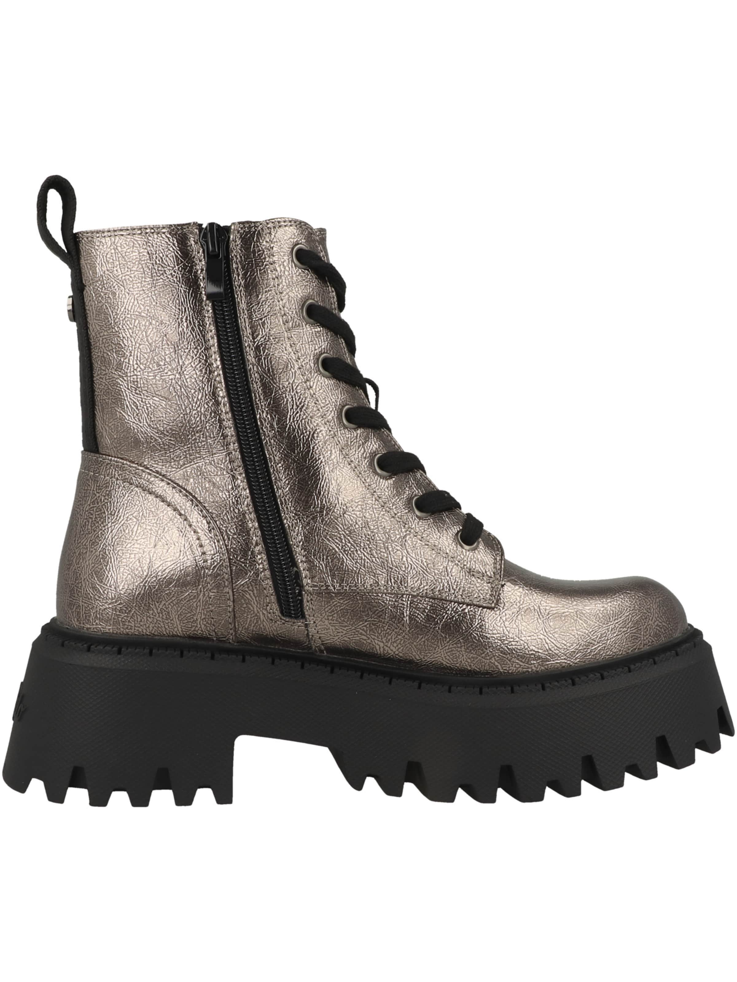 Bottines à lacets 'Aspen' BUFFALO en argent : sur le côté