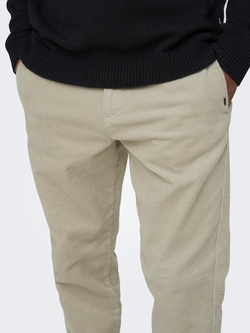 Only & Sons Normalny krój Spodnie 'Avi' w kolorze szary