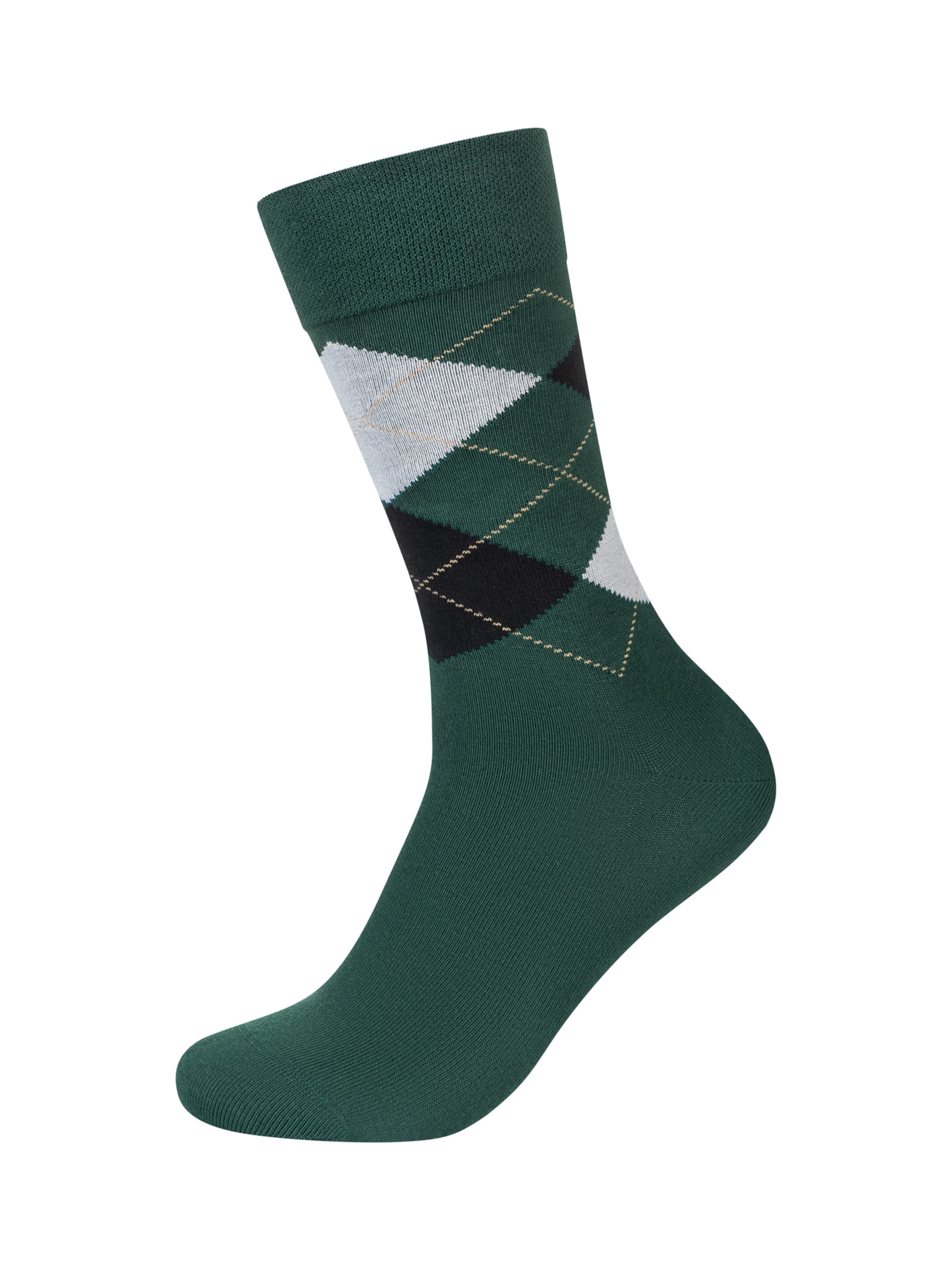 camano Socken 'Argyle' in Grün