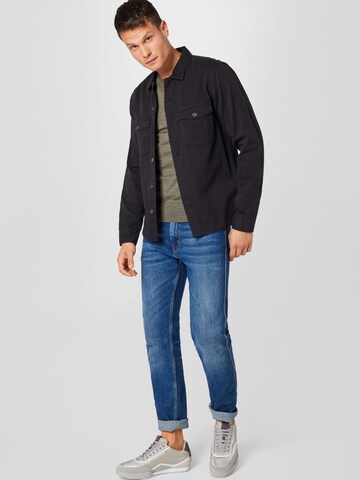 AllSaints Regular Fit Hemd in Schwarz