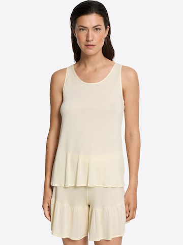 Shorty ' Isabella ' Hanro en jaune : devant