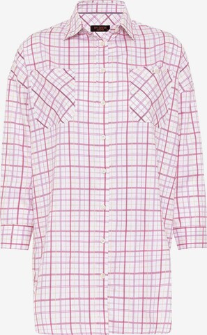 By Diess Collection Blouse in Pink: front