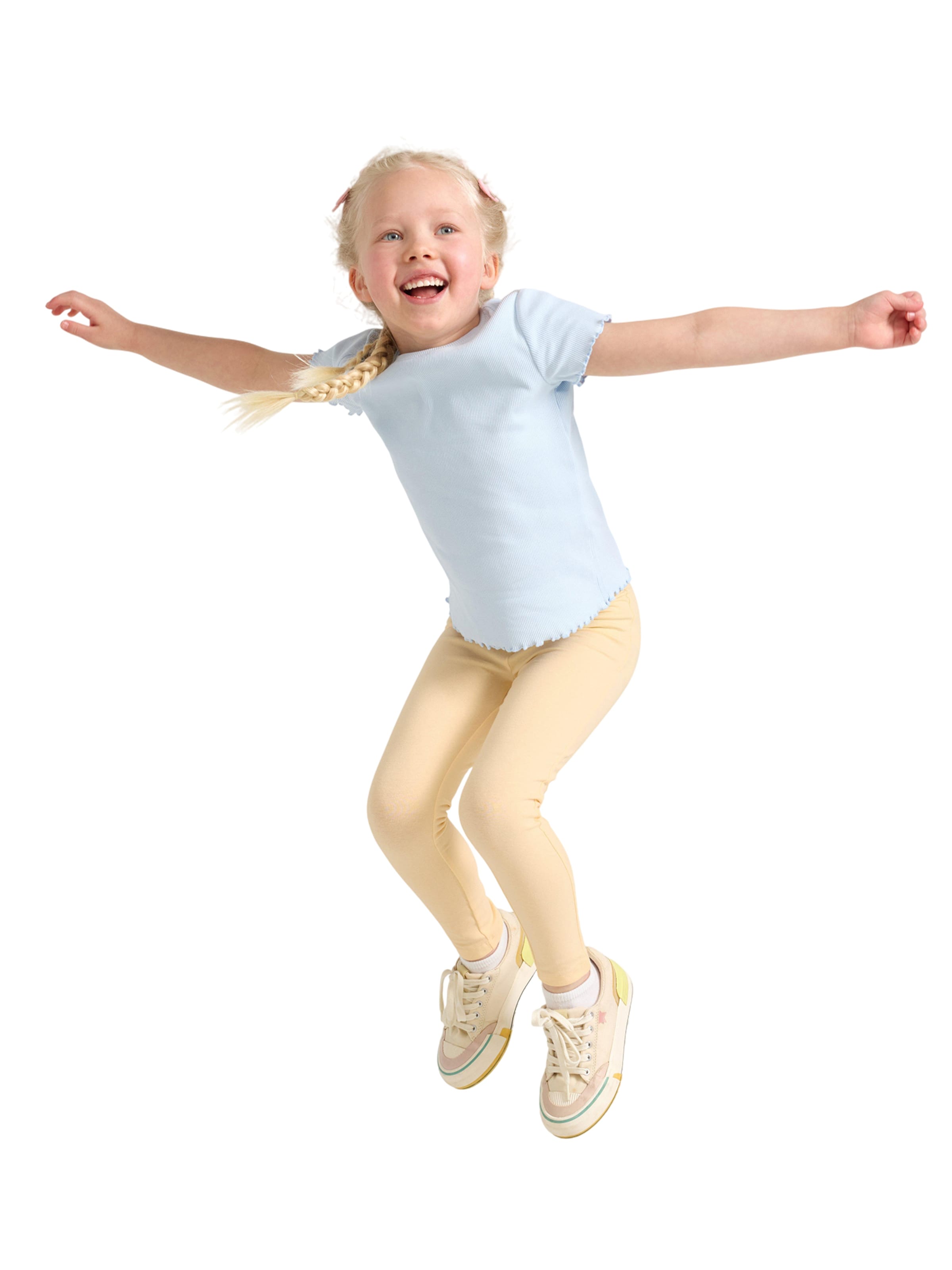 Lindex Skinny Leggings in Gelb: Vorderseite