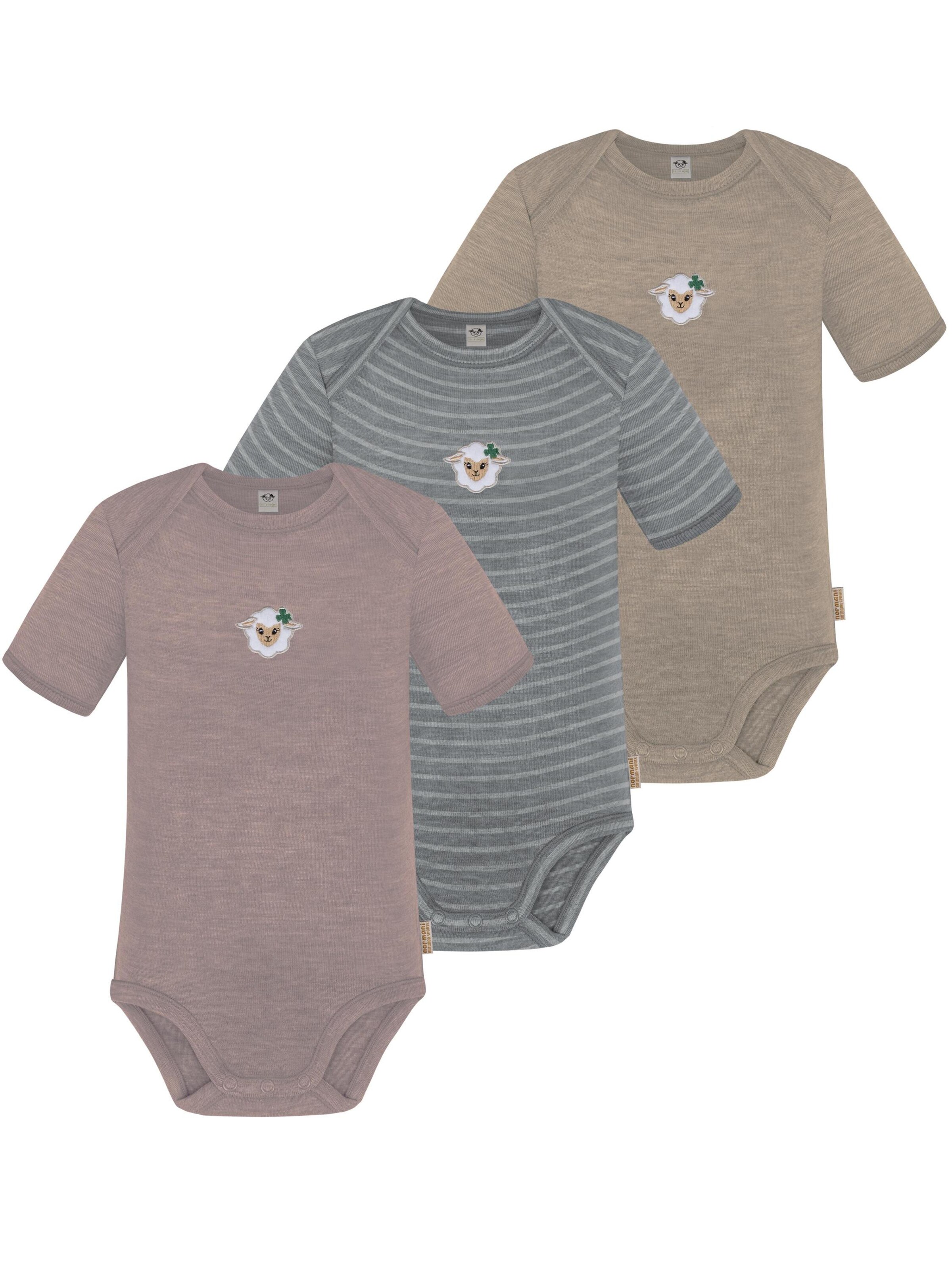 Barboteuse / body 'Tauranga' normani en mélange de couleurs : devant