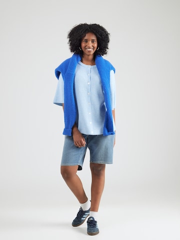 PIECES Curve Kardigan 'PCSILLY' w kolorze niebieski