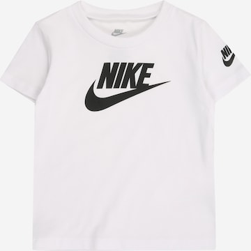 Nike Sportswear Тениска 'FUTURA EVERGREEN' в бяло: отпред