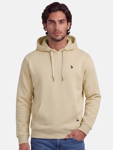 U.S. POLO ASSN. Sweatshirt in Beige: front