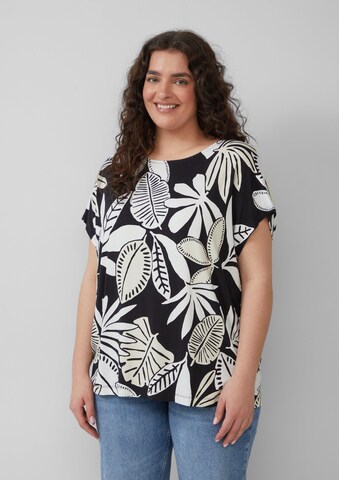 T-shirt s.Oliver en noir : devant