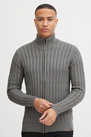 INDICODE JEANS Knit Cardigan in Grey: front