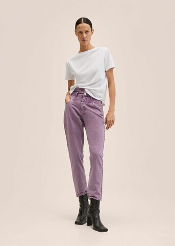 MANGO Regular Jeans 'Julia' in Lila