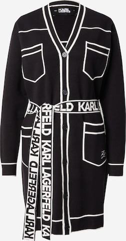 Karl Lagerfeld Strickjacke in Schwarz: predná strana