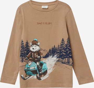 T-Shirt s.Oliver en marron : devant