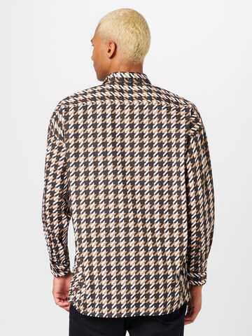 BOSS Comfort Fit Hemd 'Drew' in Beige