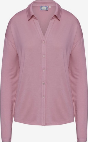 ESSENZA Pajama Shirt 'Kae' in Pink: front