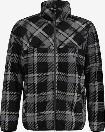 ICEPEAK Athletic Fleece Jacket in Black: front