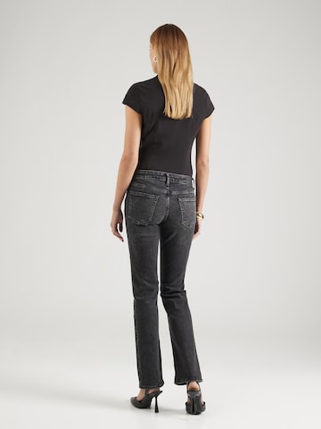 WEEKDAY Bootcut Jeans 'Tension' in Zwart
