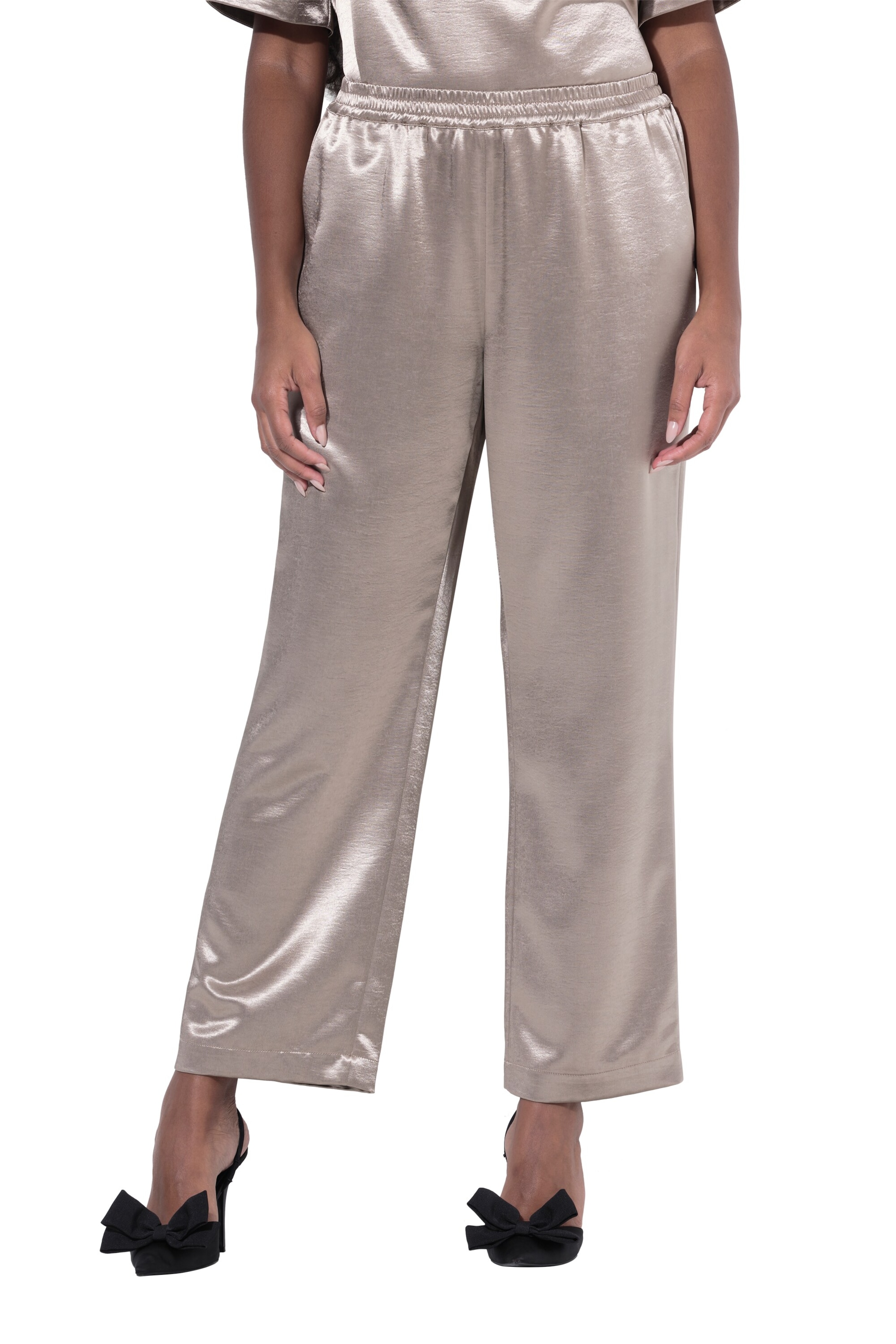 Ulla Popken Regular Pants in Gold: front