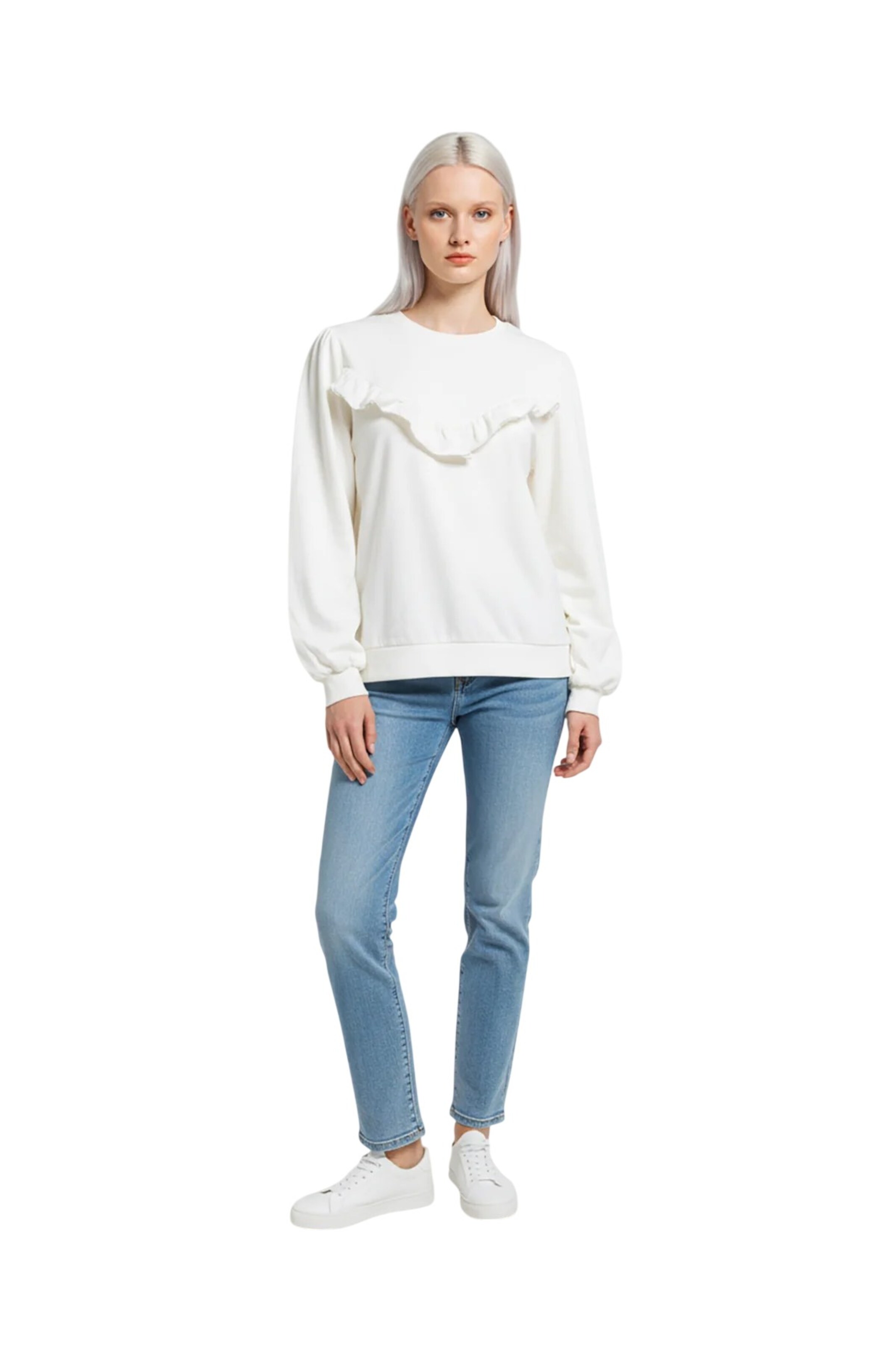 Alexa Dash Sweatshirt in White
