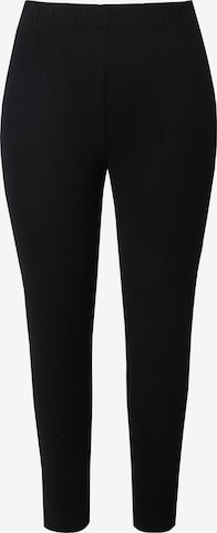 Ulla Popken Pyjama in Zwart: voorkant