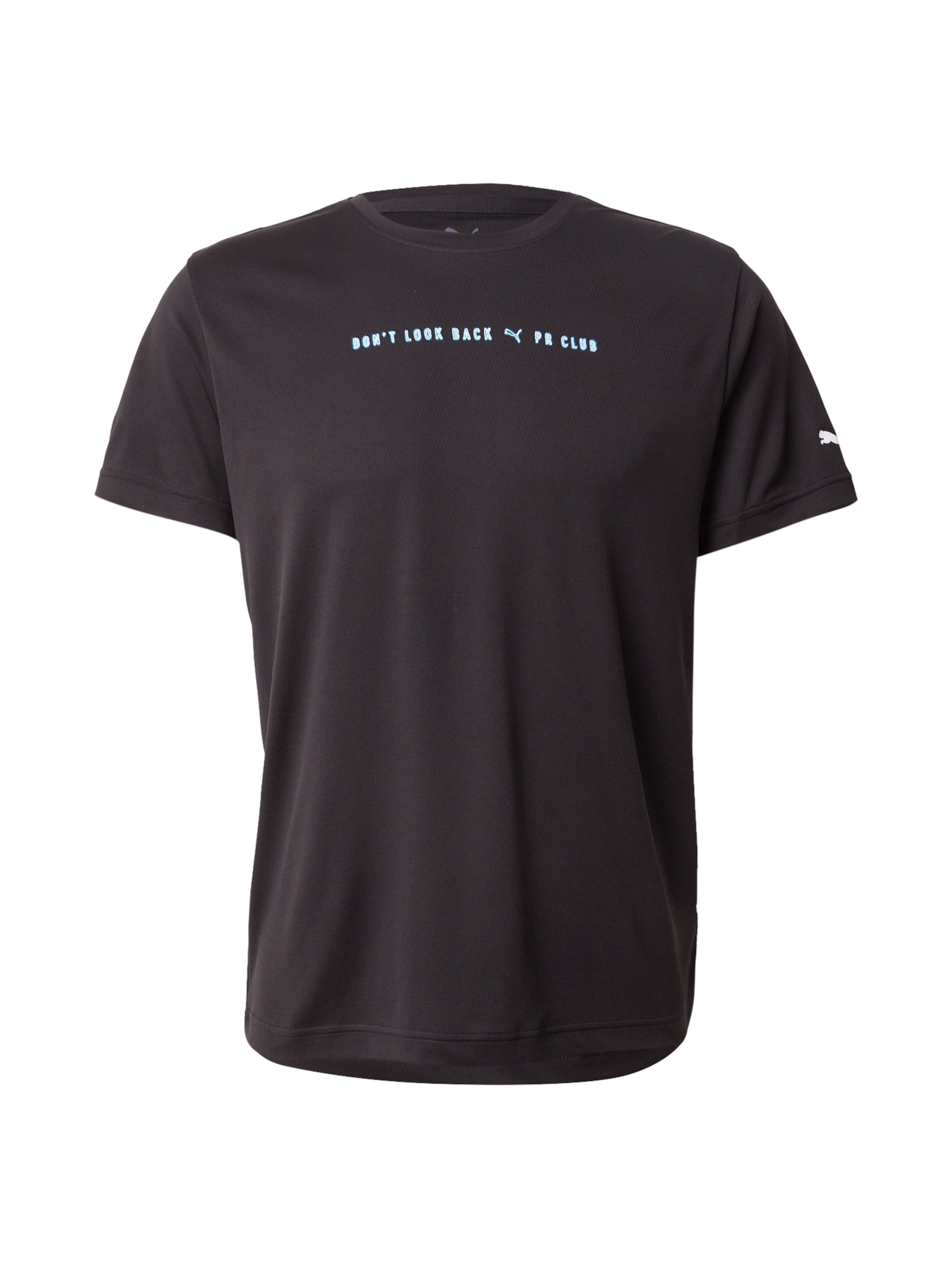 melns PUMA Sporta krekls 'Run Club': no priekšpuses