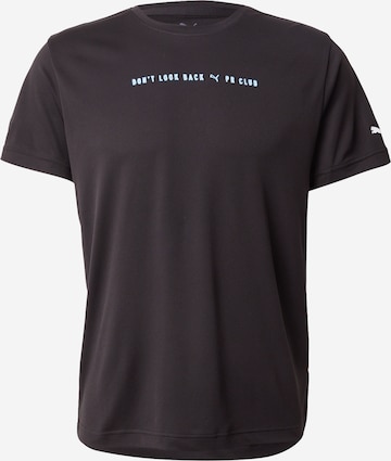 PUMA Toiminnallinen paita 'Run Club' värissä musta: etupuoli