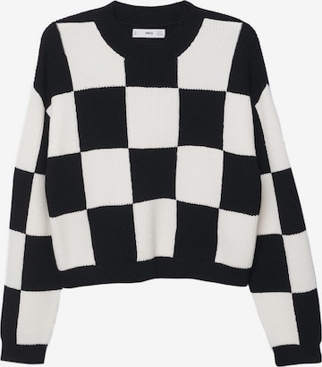 MANGO Pullover 'Chess' in Schwarz: predná strana