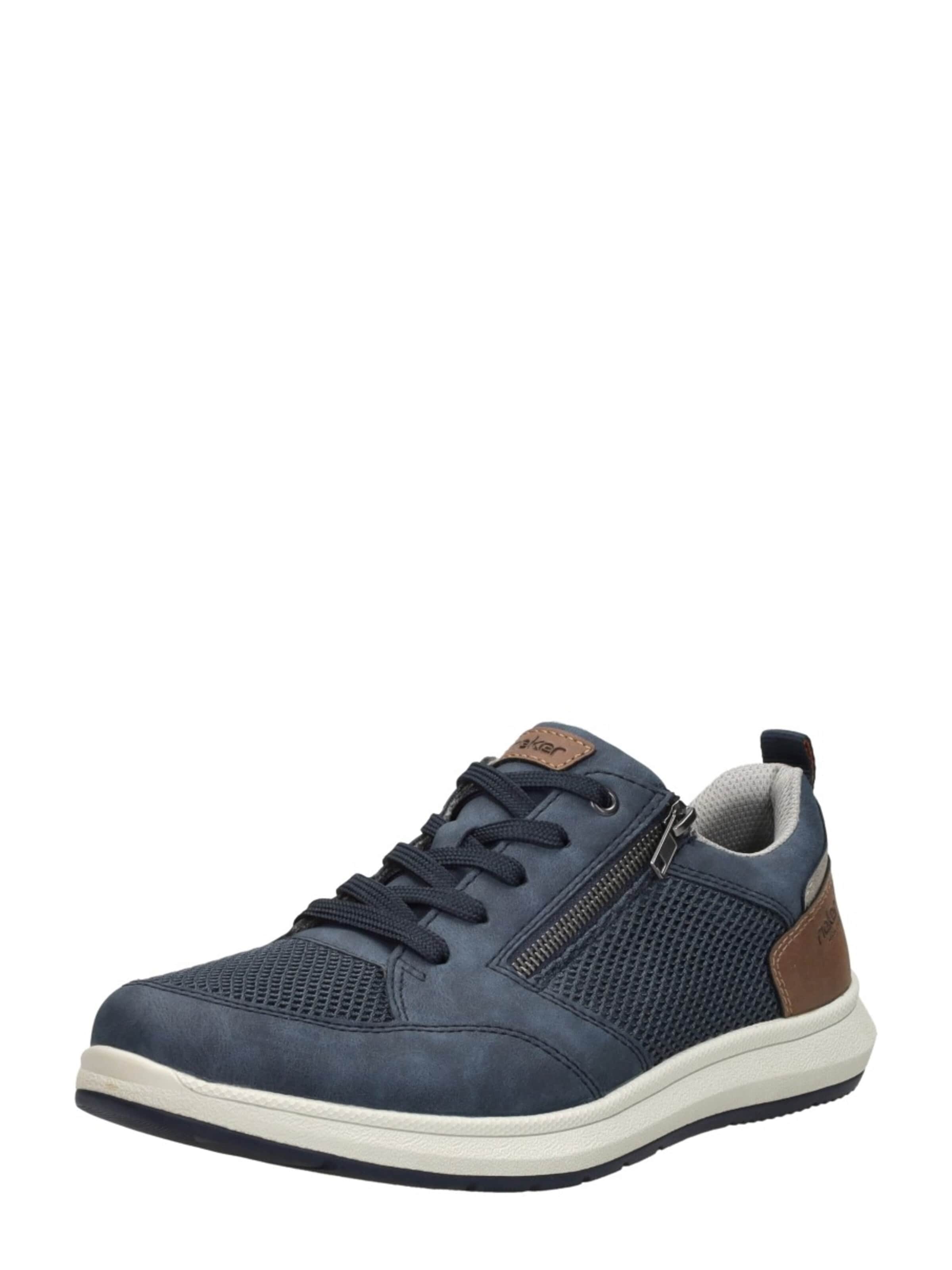 Rieker Sportieve veterschoen in Blauw: voorkant