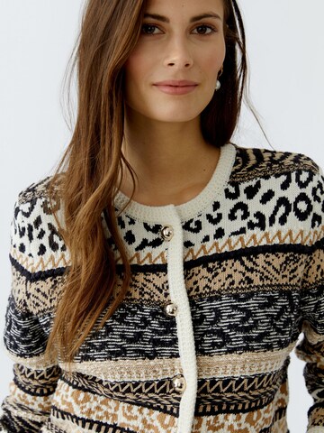 OUI Strickjacke in Beige