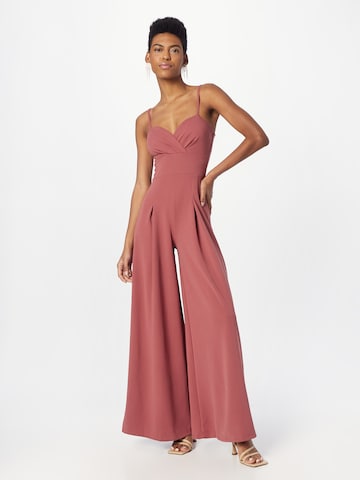 WAL G. Jumpsuit 'THEA' in Roze: voorkant