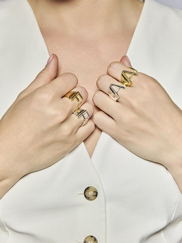 Bague 'Alphabet F' Luxenter en argent