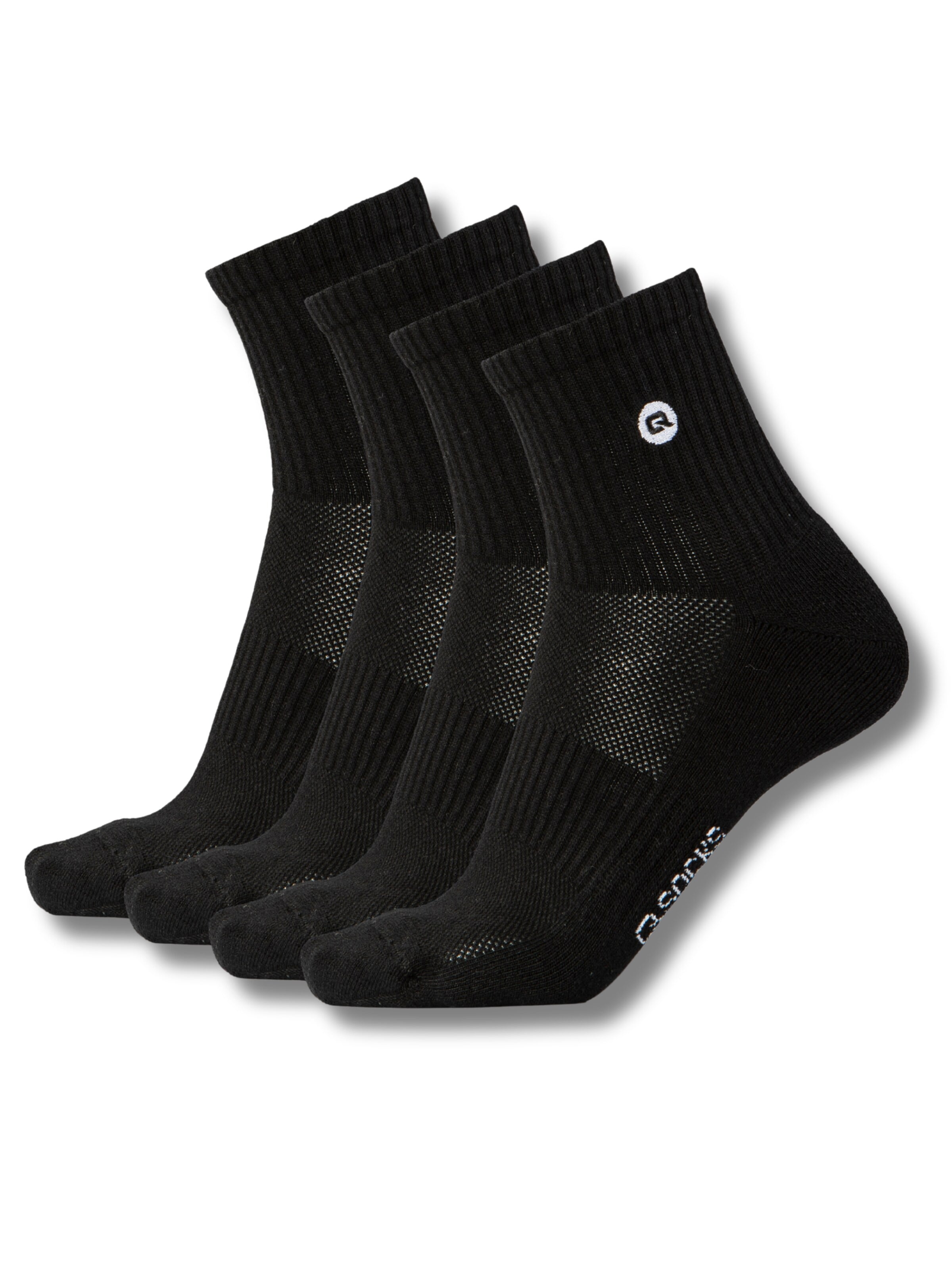 QOLONIA Socks in Black: front