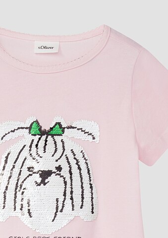 T-Shirt s.Oliver en rose