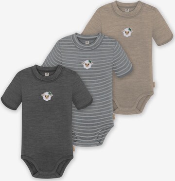 Barboteuse / body 'Tihoi' normani en gris : devant