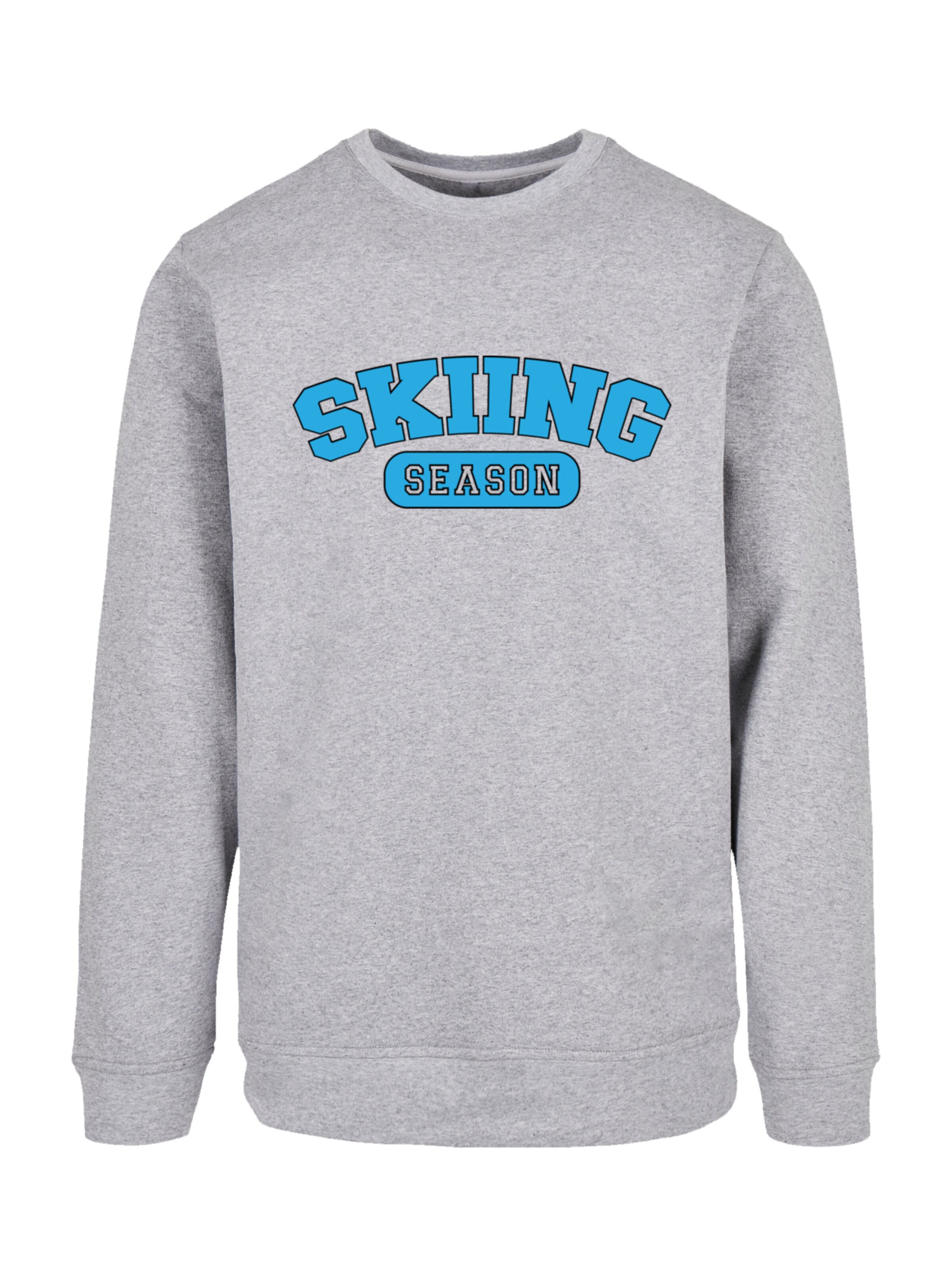 Sweat-shirt 'Skiing Season' F4NT4STIC en gris : devant