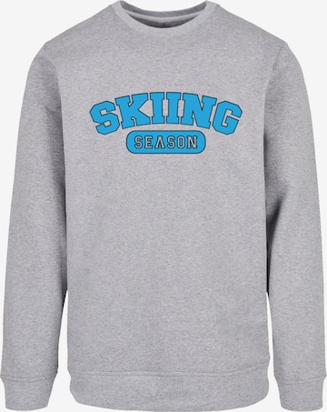 Sweat-shirt 'Skiing Season' F4NT4STIC en gris : devant