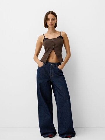 Bershka Top in Bruin