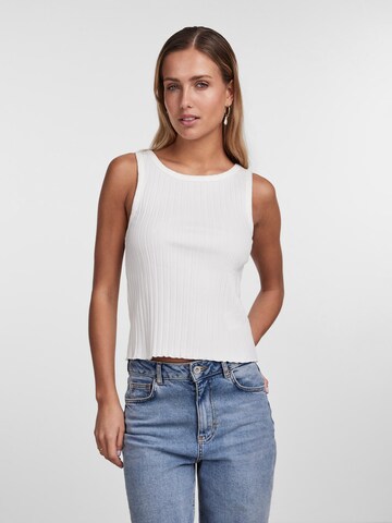 PIECES - Top 'LESLIE' em branco: frente