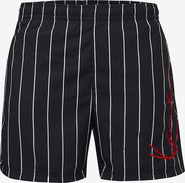 Shorts de bain Karl Kani en noir : devant