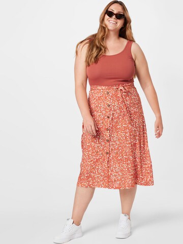 ABOUT YOU Curvy - Falda 'Isabella' en rojo