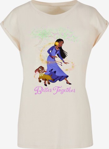 T-shirt ' Wish - Better Together' ABSOLUTE CULT en beige : devant