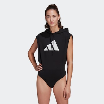 ADIDAS SPORTSWEAR Athletic Bodysuit in Black: front