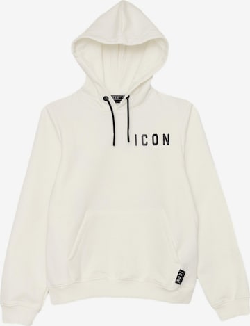 ICON Sweatshirt 'BACK SPLASH' in Weiß: Vorderseite