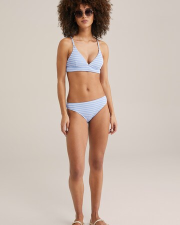 WE Fashion Triangen Bikiniöverdel i blå