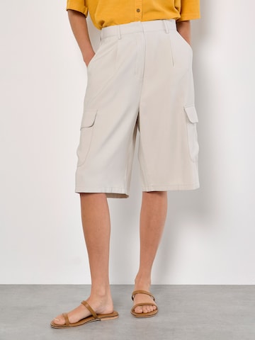 Loosefit Pantalon Apricot en beige : devant