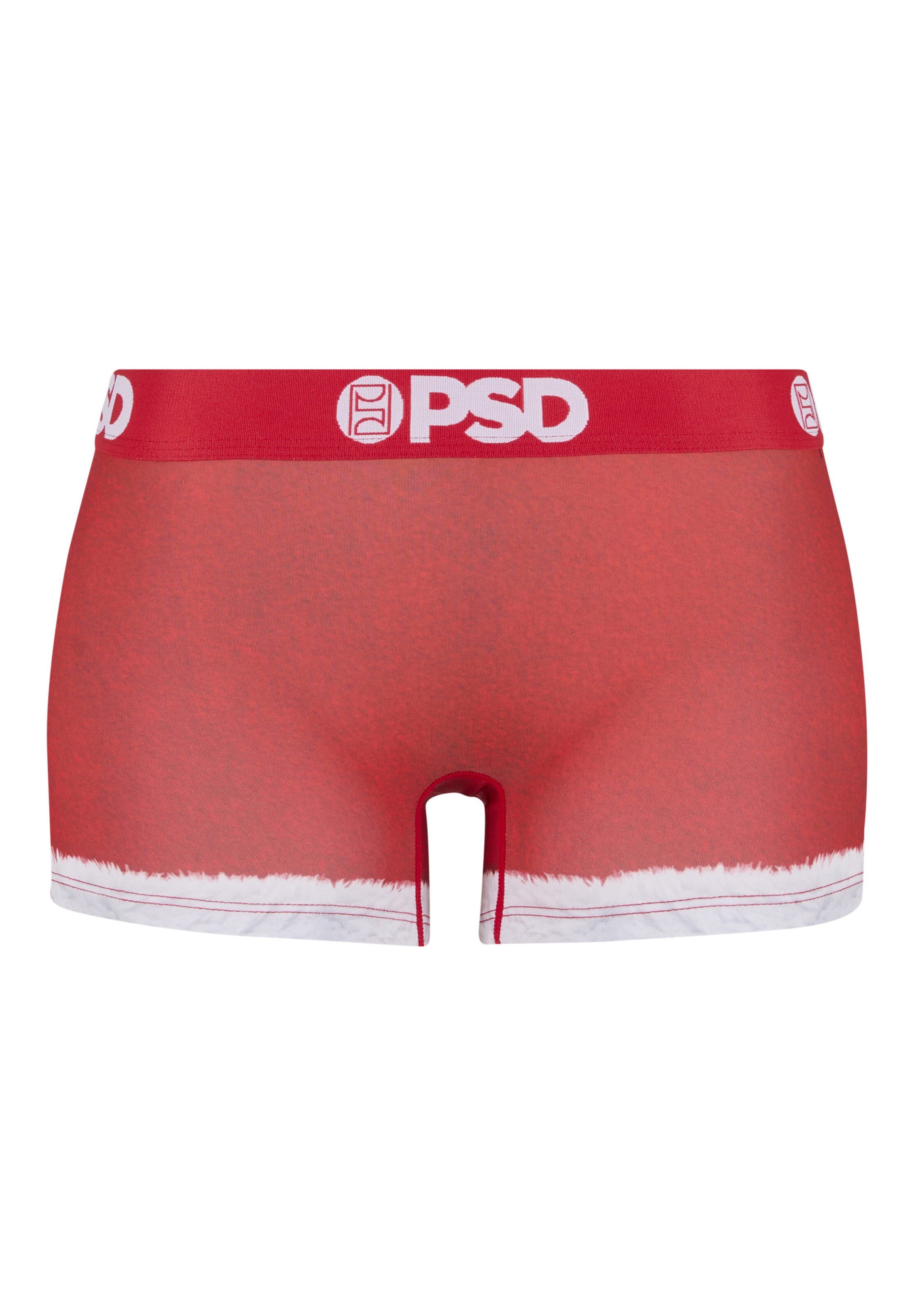 PSD Underwear Boyshorts 'Santa Baby' in Red: front