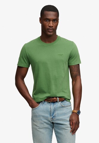 T-Shirt 'Essential' Superdry & Co en vert : devant